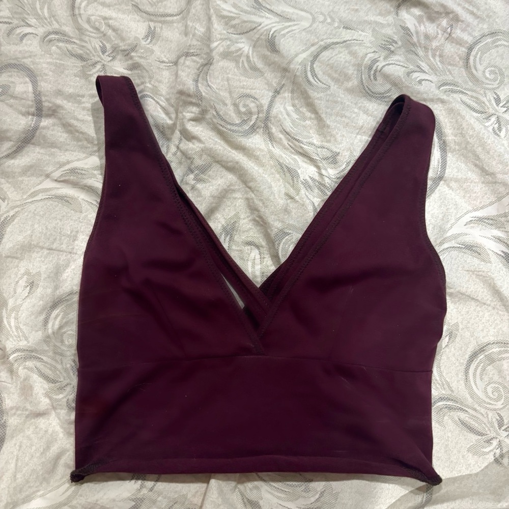 Deep Burgundy/ Purple V-Neck Urban Outfitters Tank Top